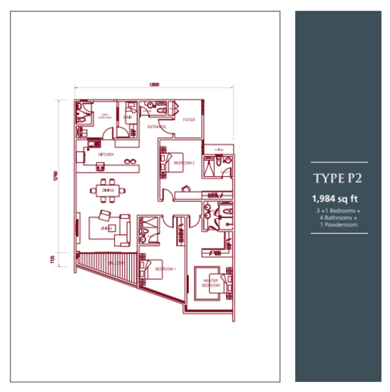 The Loft @ KK Times Square - Floor Plan - iProperty.com.my