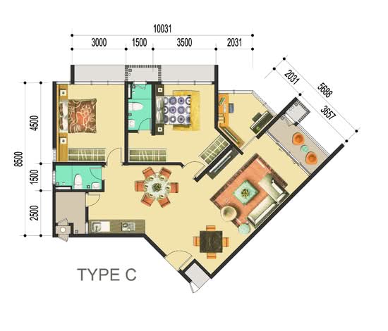Atlantis Residences (Pangsapuri Atlantis Kota Syahbandar) - Floor Plan - iProperty.com.my