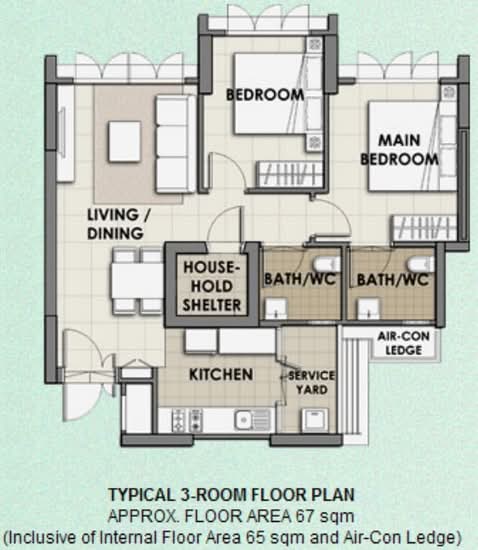 523B Tampines Central 7 - Floor Plan