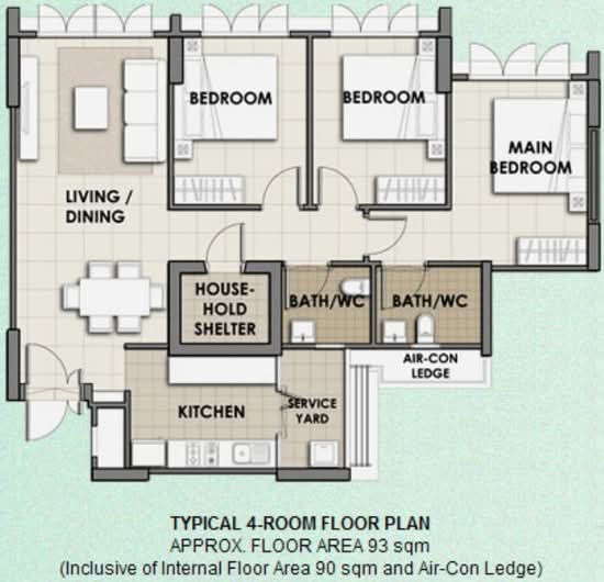 523B Tampines Central 7 - Floor Plan