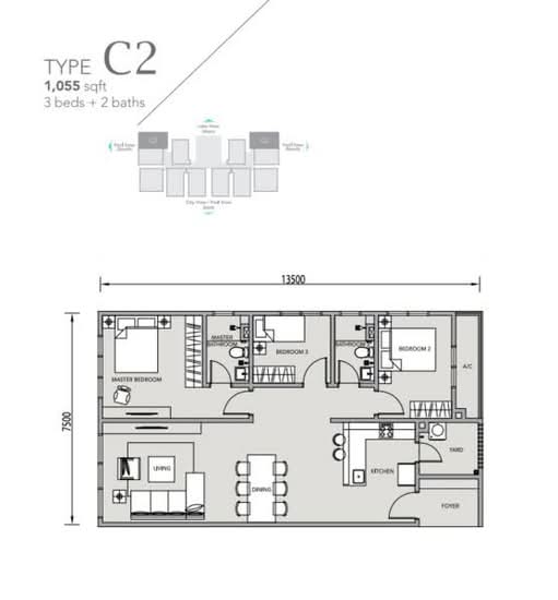 Basalta Tower @ Eco Sky - Floor Plan - iProperty.com.my