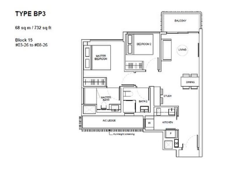 Forest Woods, , 3 Bedrooms, 721 sqft, Condominium For Rent, by Kim Lee, 500221886 - PropertyGuru.com.sg