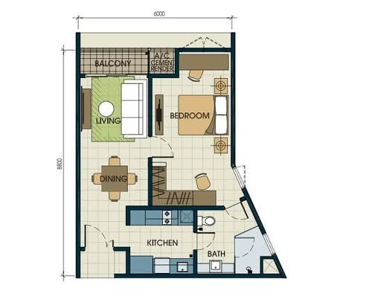 Glomac Centro V Serviced Apartments - Floor Plan - iProperty.com.my