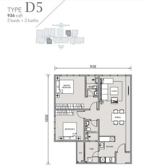 Clarita Tower @ Eco Sky - Floor Plan - iProperty.com.my