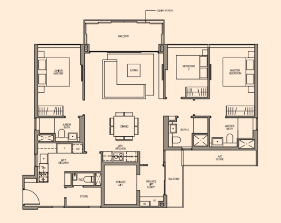 Martin Modern - Floor Plan