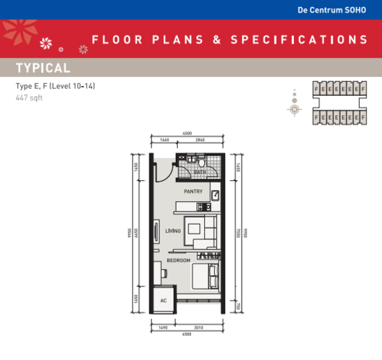 De Centrum SOHO - Floor Plan - iProperty.com.my