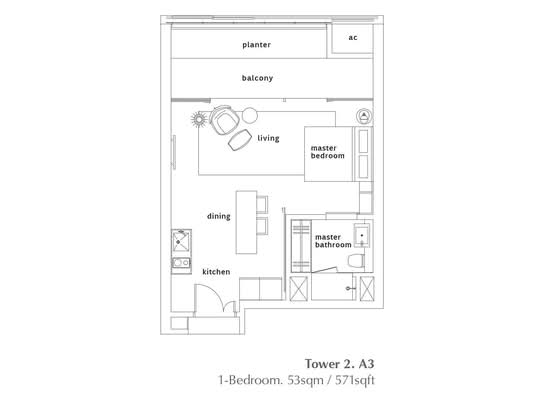 OUE Twin Peaks - Floor Plan