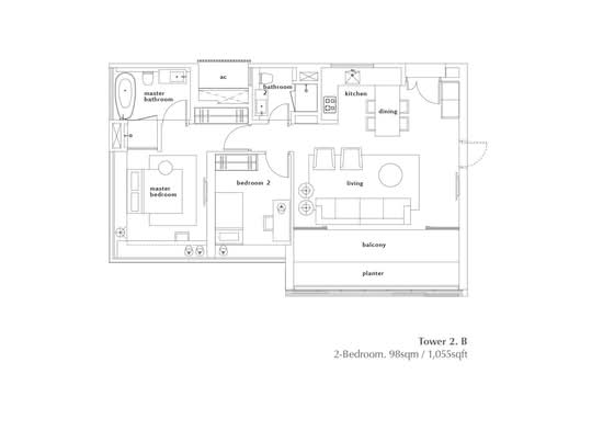 OUE Twin Peaks - Floor Plan