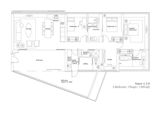 OUE Twin Peaks - Floor Plan