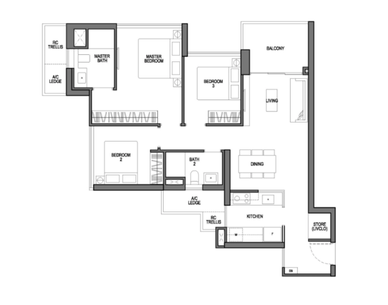 Seaside Residences - Floor Plan