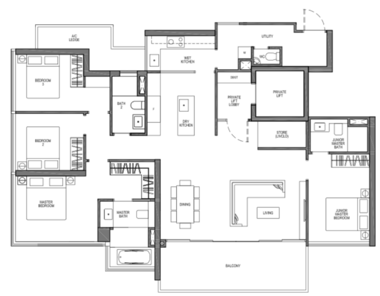Seaside Residences - Floor Plan
