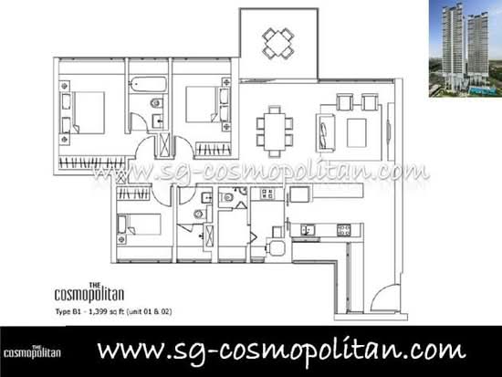 The Cosmopolitan - Floor Plan