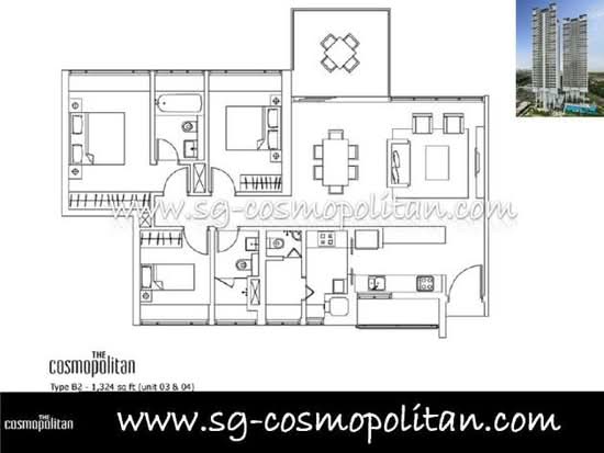 The Cosmopolitan - Floor Plan