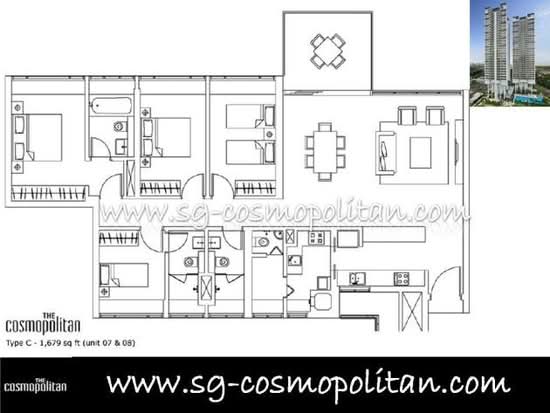 The Cosmopolitan - Floor Plan