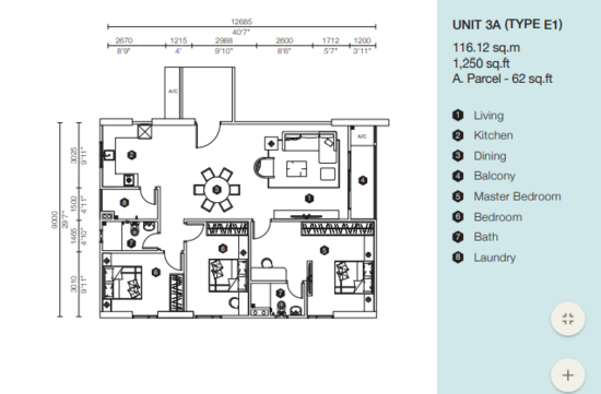 Artis 3 Residence - Floor Plan - iProperty.com.my