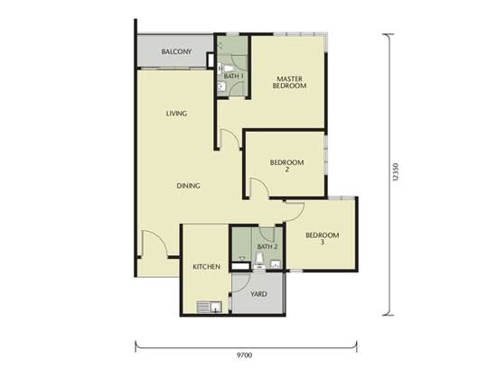 Greenz (Residensi Flora) @ One South - Floor Plan - iProperty.com.my