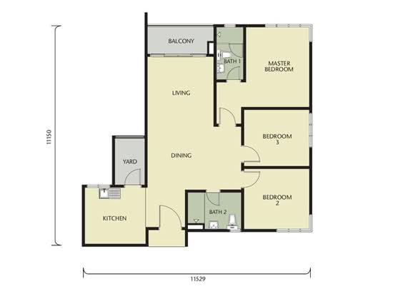 Greenz (Residensi Flora) @ One South - Floor Plan - iProperty.com.my