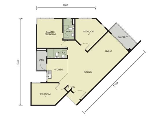 Greenz (Residensi Flora) @ One South - Floor Plan - iProperty.com.my
