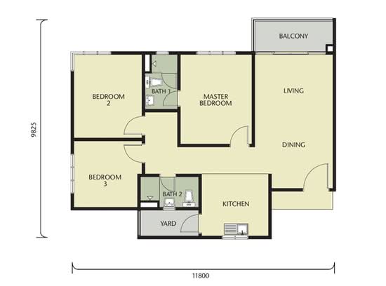 Greenz (Residensi Flora) @ One South - Floor Plan - iProperty.com.my