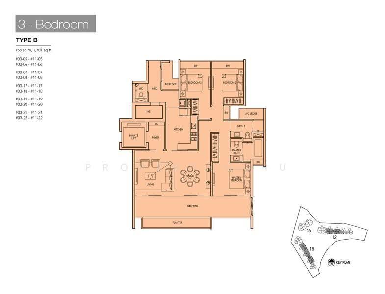 Parvis, 18 Holland Hill, Tanglin / Holland / Bukit Timah, 3 Bedrooms, 1,701 sqft, Condominium For Sale, by FiFi Ng, 500201325 - 2D - PropertyGuru.com.sg