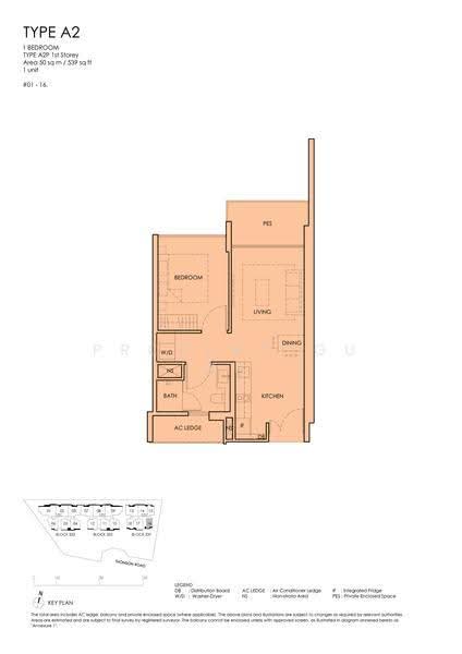 Peak Residence, 333 Thomson Road, Newton / Novena, 1 Bedroom, 539 sqft, Condominium For Sale, by Christopher Chua, 500279456 - 2D - PropertyGuru.com.sg