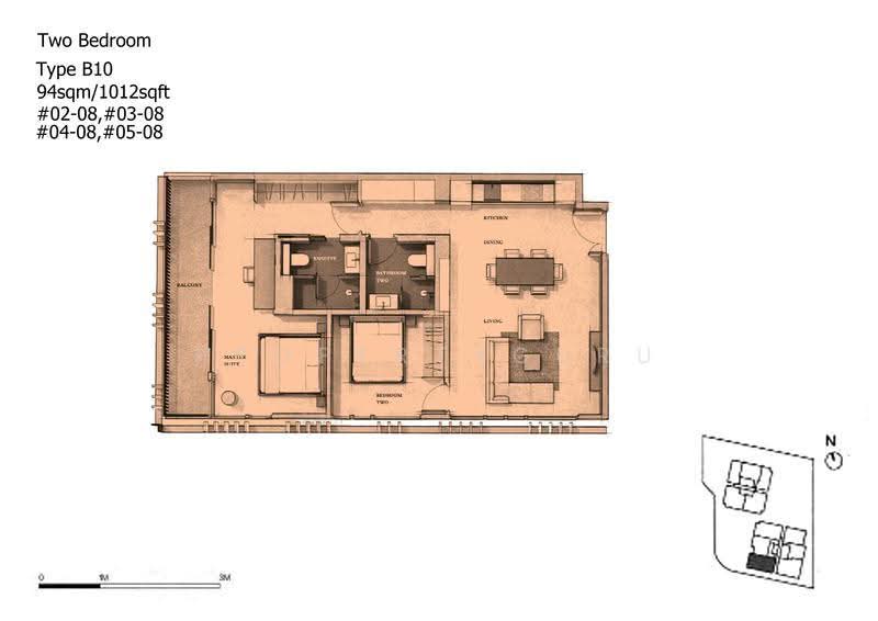 Petit Jervois, 33 Jervois Road, Tanglin / Holland / Bukit Timah, 2 Bedrooms, 1,012 sqft, Condominium For Rent, by Amber Oh 胡晓薇, 500282515 - 2D - PropertyGuru.com.sg