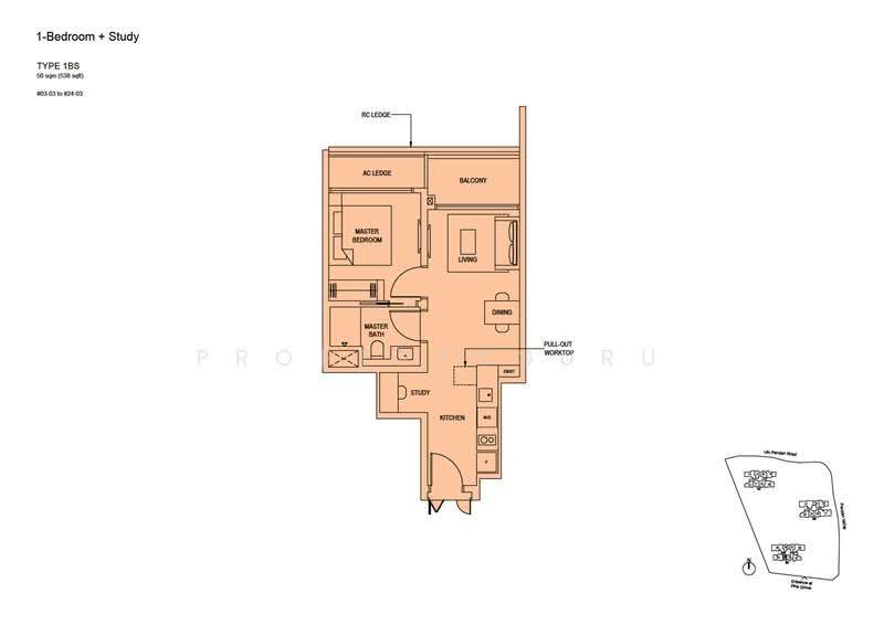 Pinetree Hill, 30 Pine Grove, Clementi Park / Upper Bukit Timah, 1 Bedroom, 538 sqft, Condominium For Sale, by Jasmine Tan, 500231716 - 2D - PropertyGuru.com.sg