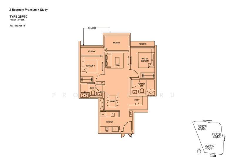Pinetree Hill, 30 Pine Grove, Clementi Park / Upper Bukit Timah, 2 Bedrooms, 797 sqft, Condominium For Rent, by Renee Sim, 500283450 - 2D - PropertyGuru.com.sg