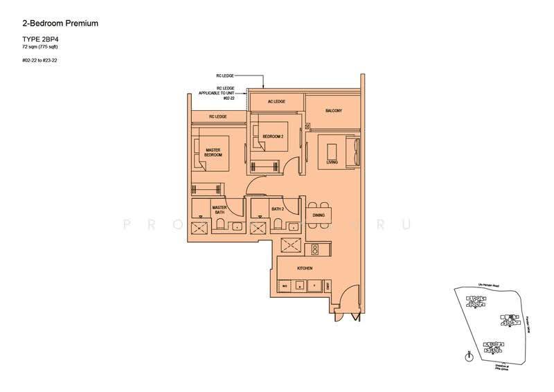 Pinetree Hill, 36 Pine Grove, Clementi Park / Upper Bukit Timah, 2 Bedrooms, 775 sqft, Condominium For Rent, by Alexes Yan, 500284613 - 2D - PropertyGuru.com.sg