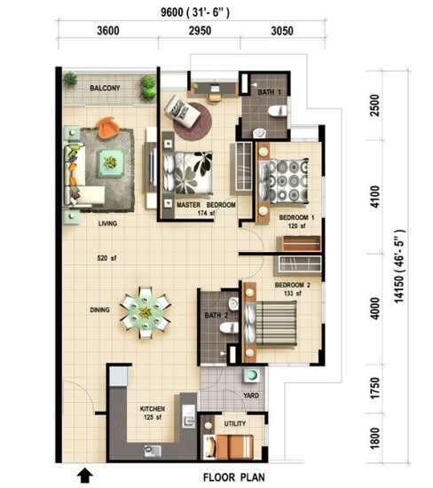 Villa Tanjung (Tanjung Height) - Floor Plan - iProperty.com.my