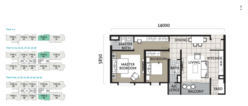 Kondominium untuk Disewa di Verdi Eco-Dominiums - Gaily Tay - Type B(Block A) - PropertyGuru.com.my