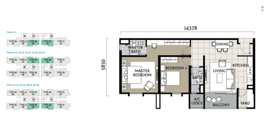 Verdi Eco-Dominiums - Floor Plan - iProperty.com.my