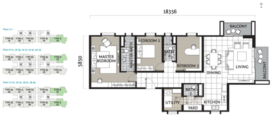 Verdi Eco-Dominiums - Floor Plan - iProperty.com.my
