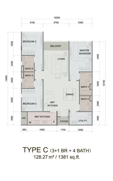 Kediaman Servis untuk Dijual di Paragon Suites @ CIQ - Bryan Chiew - Type C - PropertyGuru.com.my