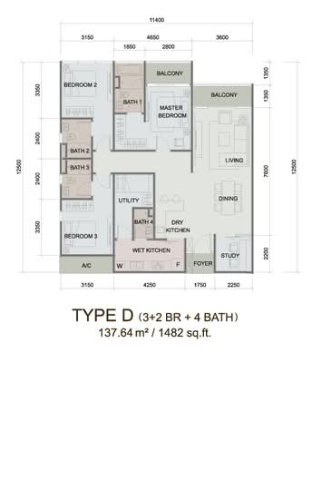 Paragon Suites @ CIQ - Floor Plan - iProperty.com.my