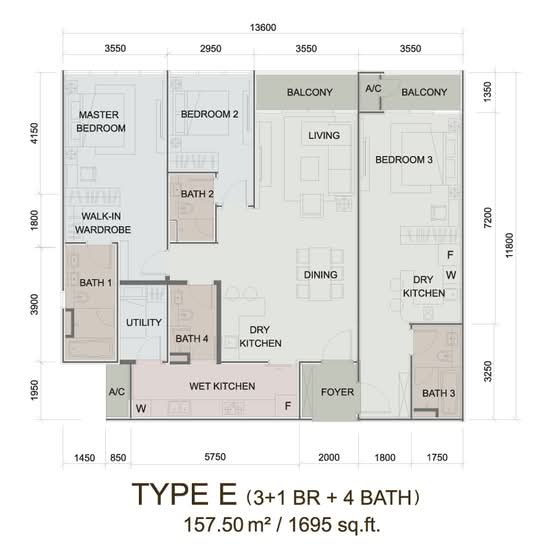 Paragon Suites @ CIQ - Floor Plan - iProperty.com.my