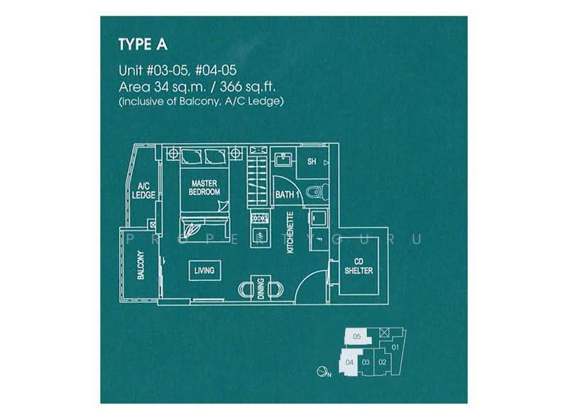 Prestige Loft, 286 Telok Kurau Road, East Coast / Marine Parade, Studio, 366 sqft, Apartment For Sale, by Jenna Tong, 500289244 - 2D - PropertyGuru.com.sg