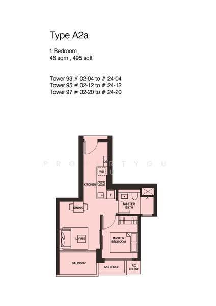 Principal Garden, 97 Prince Charles Crescent, Alexandra / Commonwealth, 1 Bedroom, 495 sqft, Condominium For Sale, by Rainbow Fan, 500073518 - 2D - PropertyGuru.com.sg