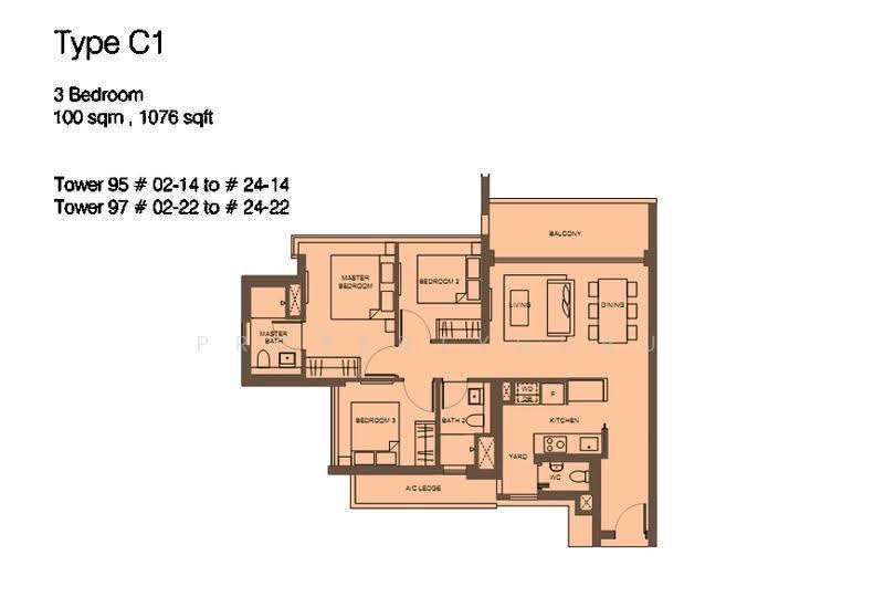 Principal Garden, 99 Prince Charles Crescent, Alexandra / Commonwealth, 2 Bedrooms, 807 sqft, Condominium For Rent, by Willy Gao, 25219760 - 2D - PropertyGuru.com.sg