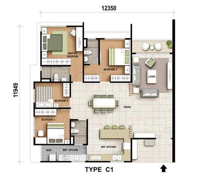 Condominium for Sale at Skyview Residence - Sunny Tse - Type C1 - PropertyGuru.com.my