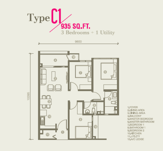 Petalz Residences - Floor Plan - iProperty.com.my