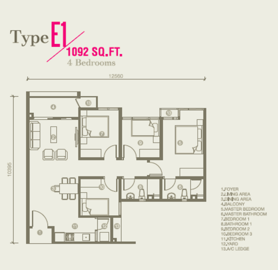 Petalz Residences - Floor Plan - iProperty.com.my