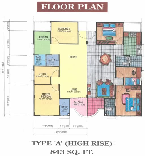 Pangsaria Apartment - Floor Plan - iProperty.com.my