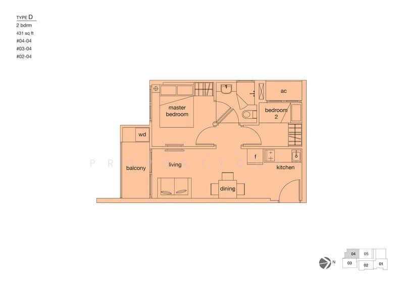 Qube Suites, 24 Jalan Punai, Eunos / Geylang / Paya Lebar, 2 Bedrooms, 431 sqft, Condominium For Sale, by Daniel Gan, 500295338 - 2D - PropertyGuru.com.sg
