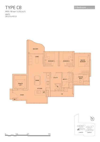 Queens Peak, 1 Dundee Road, Alexandra / Commonwealth, 3 Bedrooms, 1,055 sqft, Condominium For Rent, by Keith Tan, 500284129 - 2D - PropertyGuru.com.sg