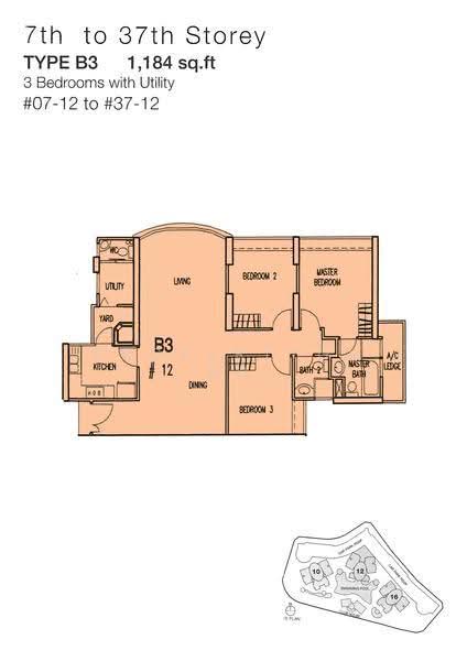 Queens, 12 Stirling Road, Alexandra / Commonwealth, 3 Bedrooms, 1,184 sqft, Condominium For Rent, by Christine Teo, 21377596 - 2D - PropertyGuru.com.sg