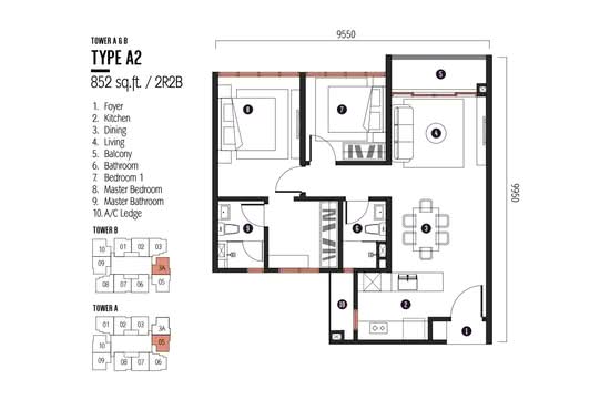 Millerz Square Serviced Residence - Floor Plan - iProperty.com.my