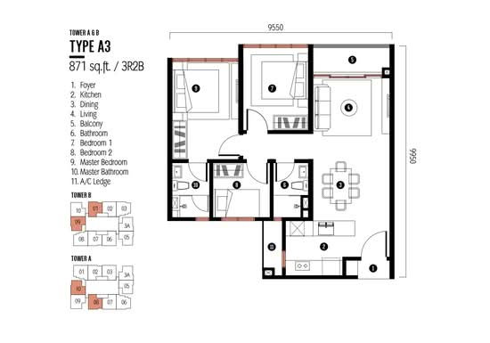 Millerz Square Serviced Residence - Floor Plan - iProperty.com.my