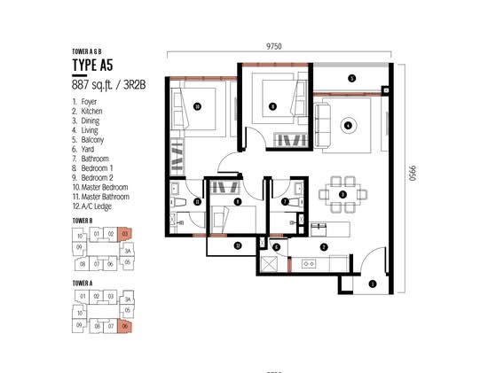 Millerz Square Serviced Residence - Floor Plan - iProperty.com.my