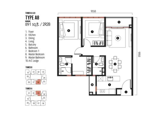 Millerz Square Serviced Residence - Floor Plan - iProperty.com.my